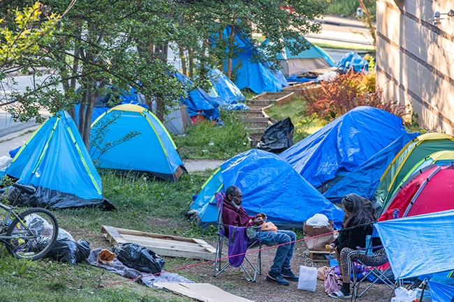 Tent City in Charlotte